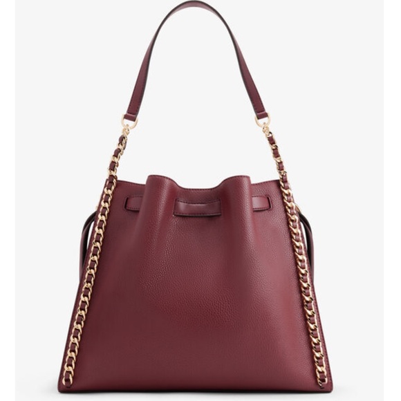 MICHAEL KORS
MINA LARGE BELTED CHAIN SHOULDER BAG DARK CHERRY COLOR - Picture 3 of 16